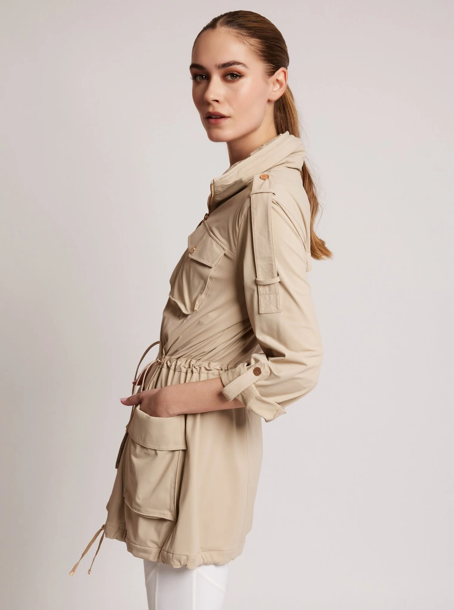 Mastermind Anorak Gold Trims - Irish Cream - Image 3