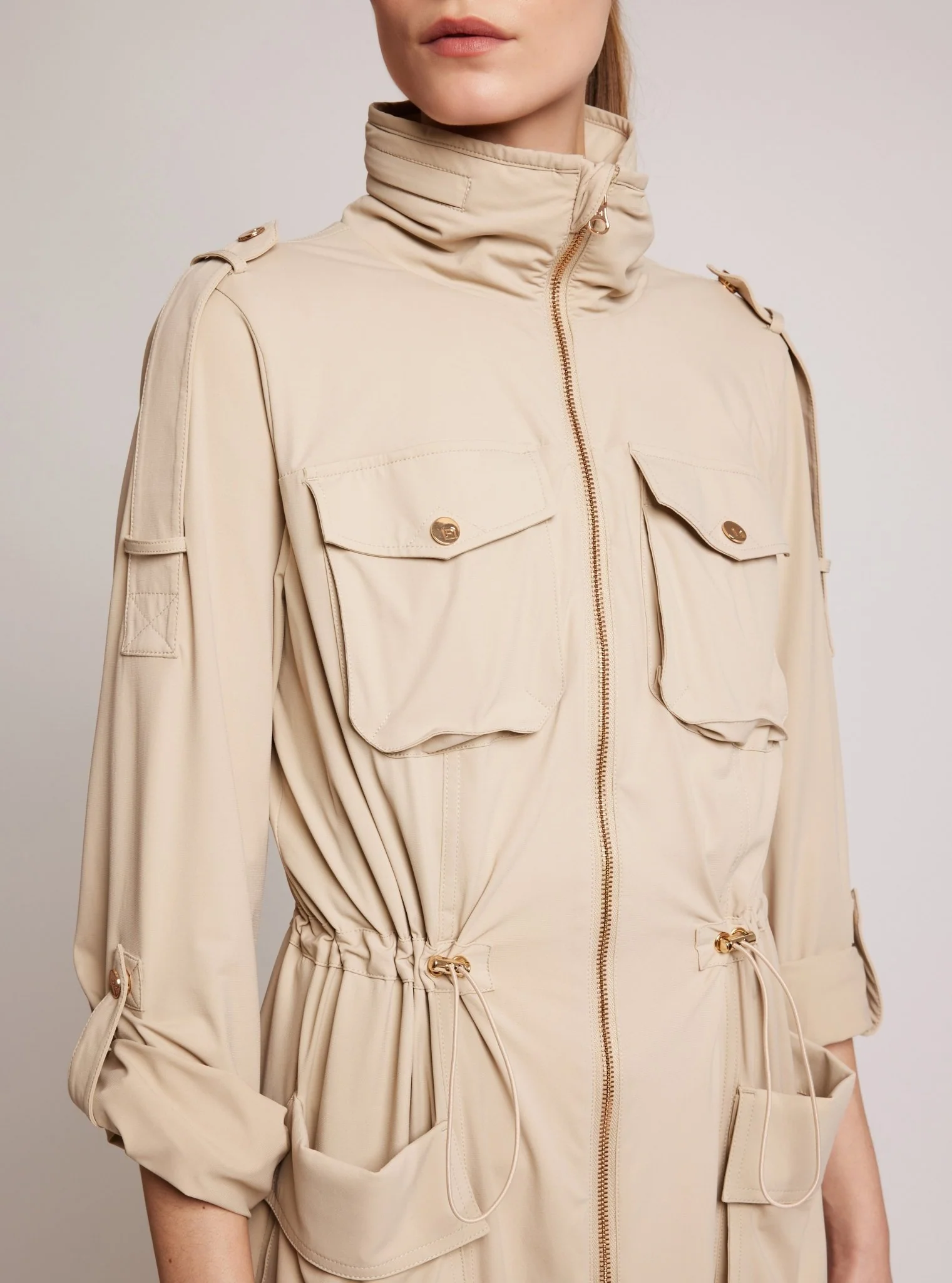 Mastermind Anorak Gold Trims - Irish Cream - Image 4