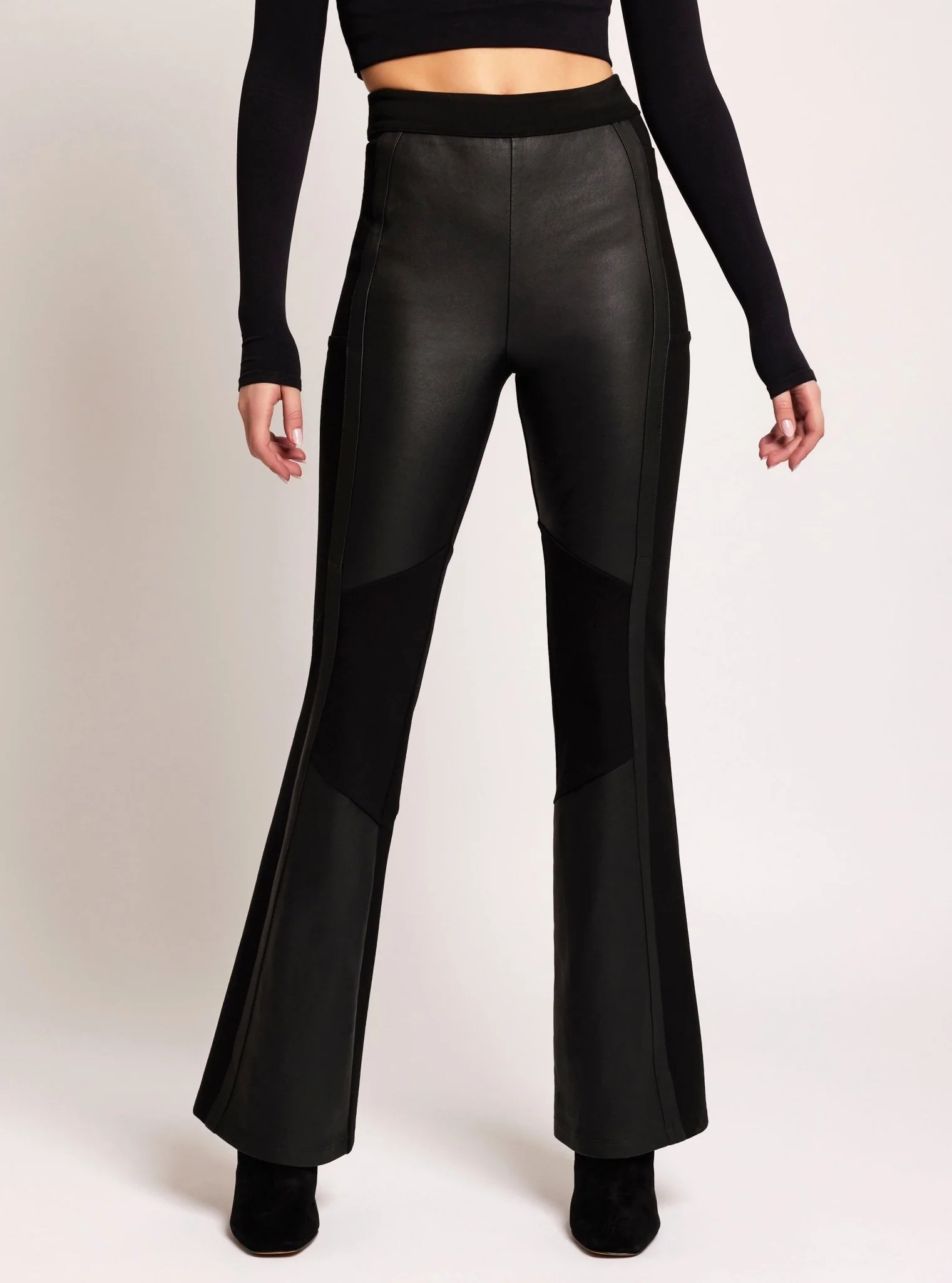Ponte Leather Bootcut - Image 3