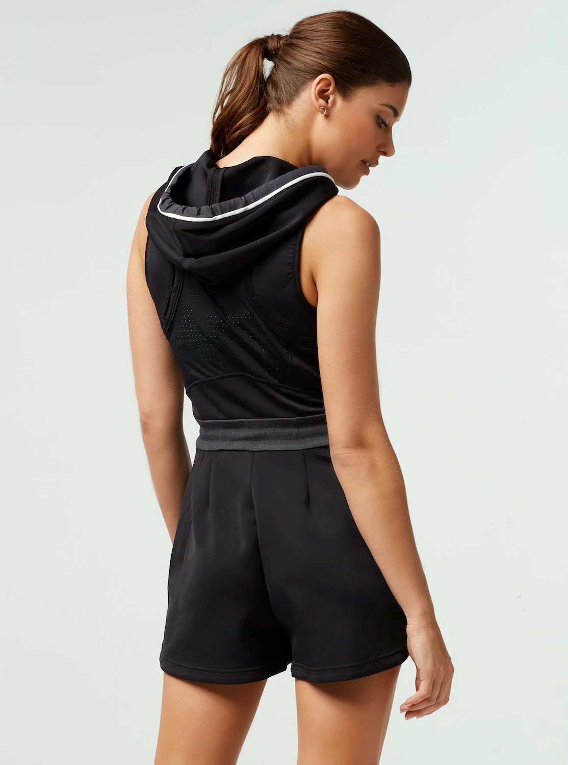 Scuba Athletic Hooded Romper - Black - Final Sale - Image 3