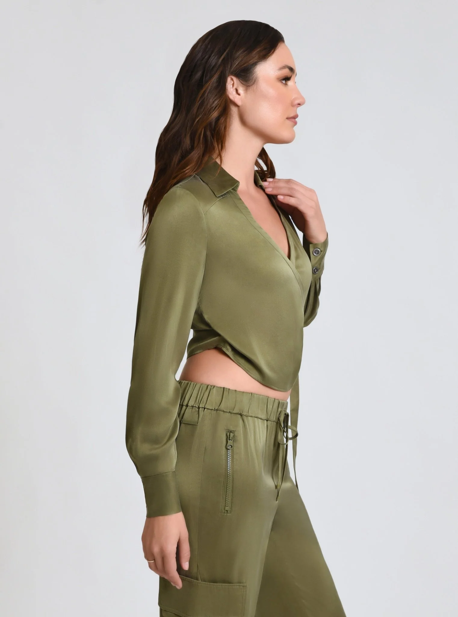 Silk Wrap Shirt - Image 4