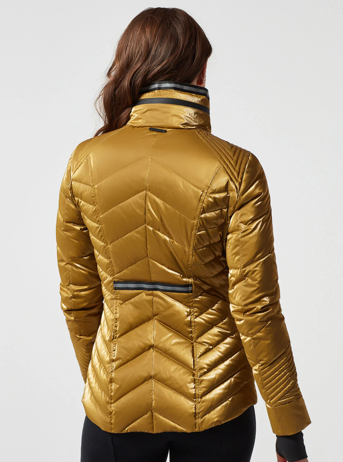 Super Hero Puffer With Reflective Trim - Gold- BF-FINAL SALE LAST CALL - Image 8