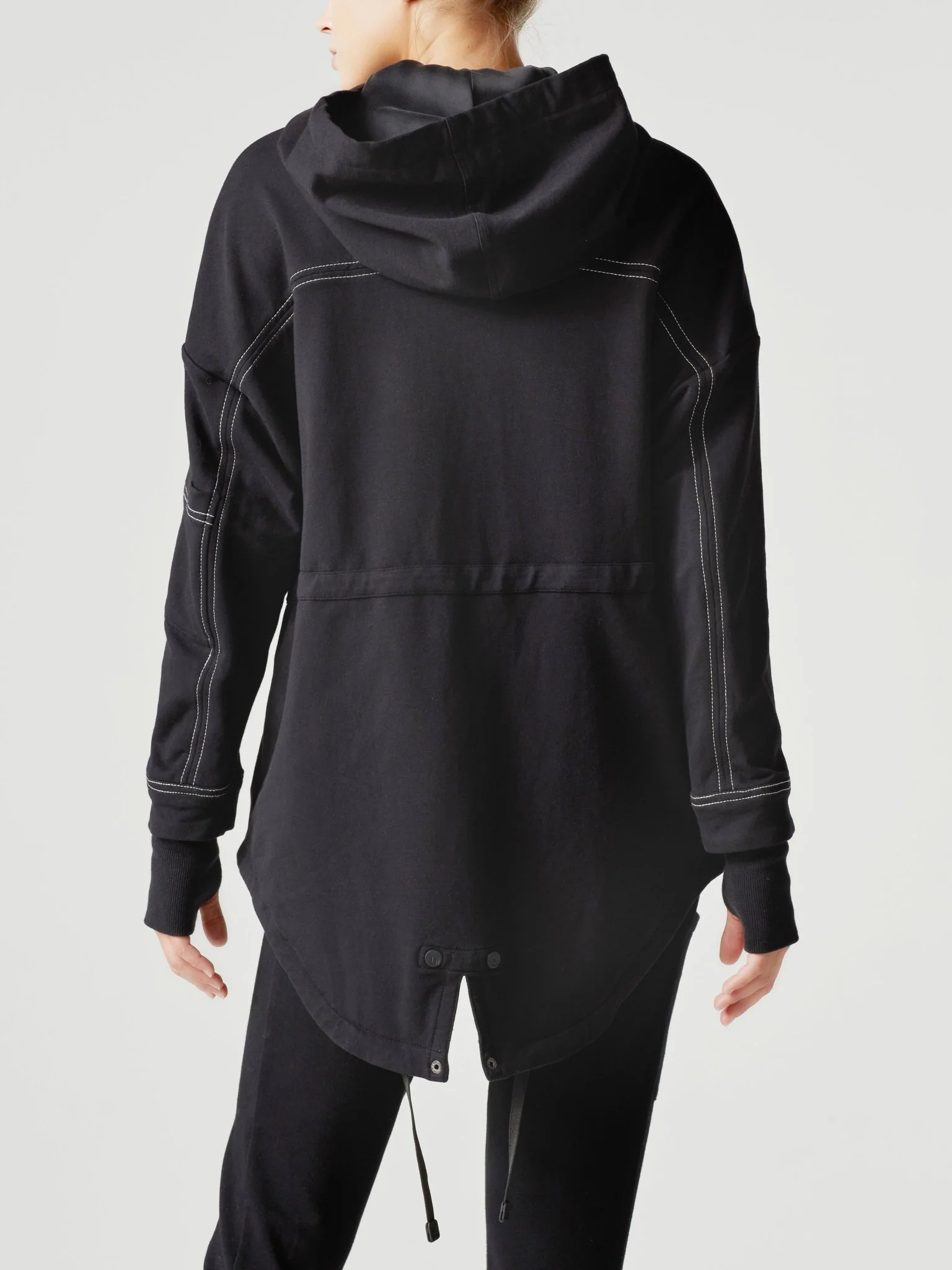 Yolo Stitch Stretch Anorak - Black - FINAL SALE - Image 4